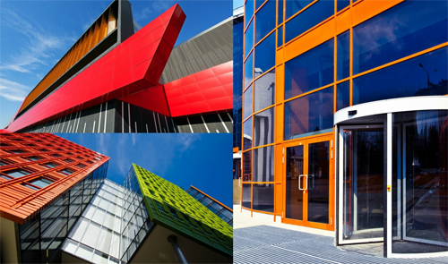 powder coated aluminum profile for building